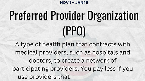 ACA - Definition - Preferred Provider Organization (PPO)